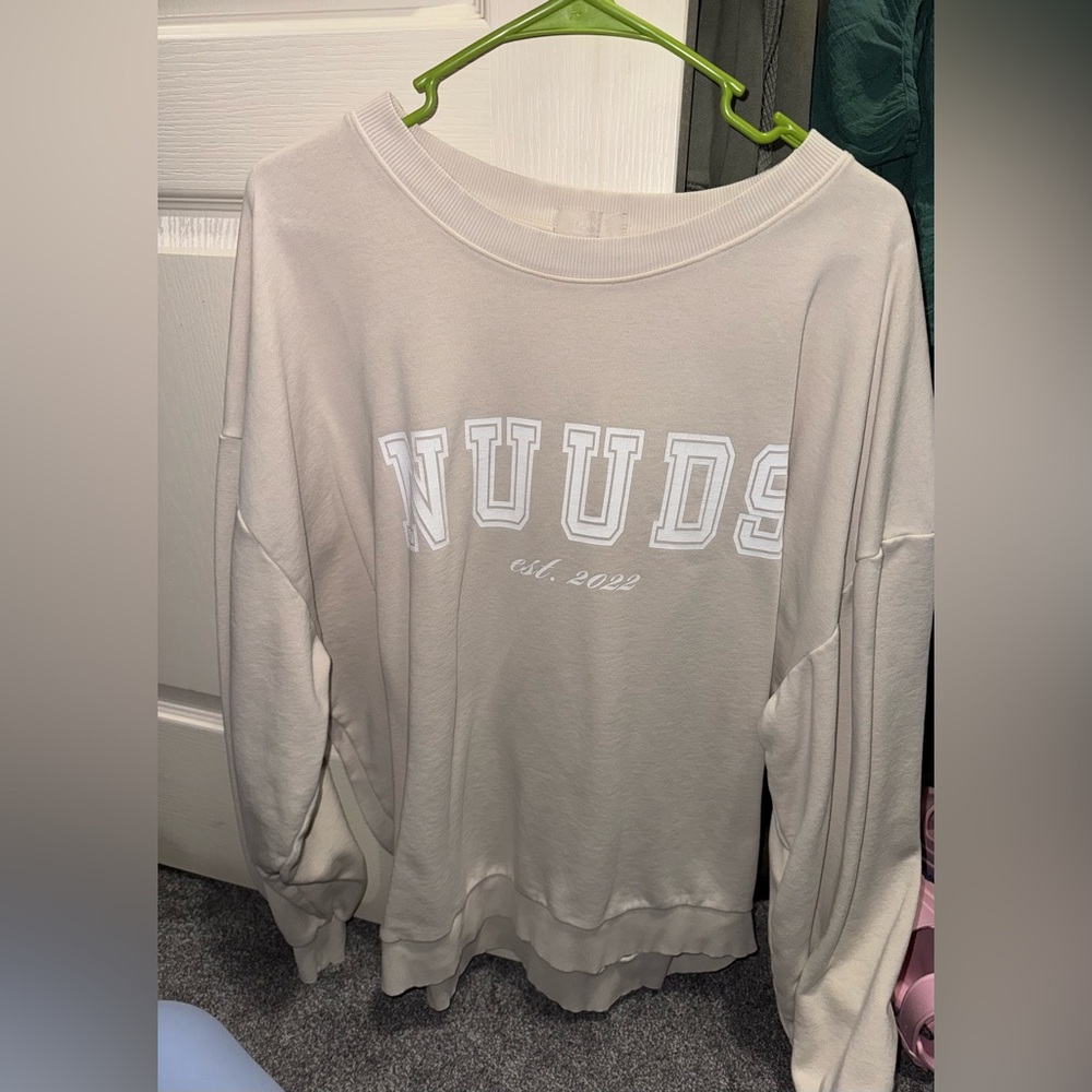 Nuuds Cream Sweatshirt with Logo / Limited Edition